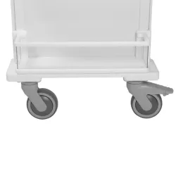 TrippNT Element 01 Medical Supply Cart with Locking Drawers and Corrosion-Resistant HDPE Construction, 6 of 8