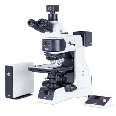 Motic PA53MET-BD-T-3D Trinocular Upright Industrial Microscope w/ Analysis Professional Software Suite-cover