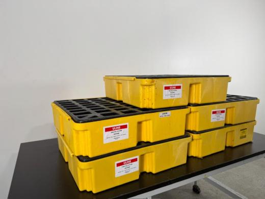 Lot Of Drum Spill Platforms - Quantity 5-cover