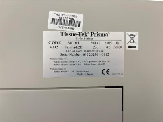 Tissue-Tek Prisma-E2D Automated Slide Stainer with Film Coverslipper Module-cover