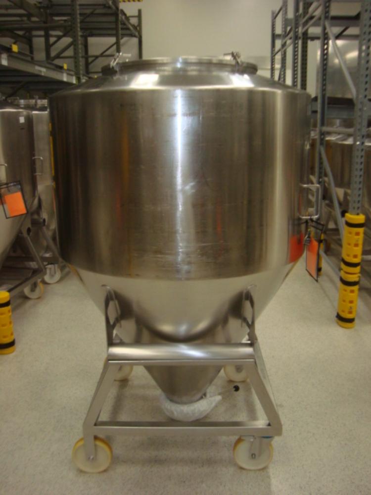 Bohle Mobile 1400L Stainless Steel Tote for Laboratory and Bioprocessing Storage