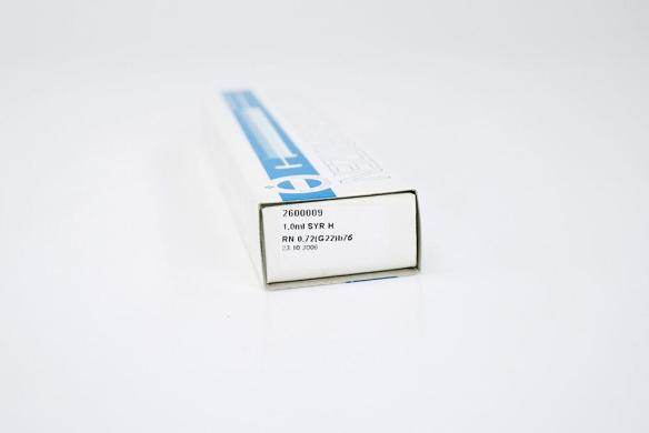 Goehler 2610009 1.0 mL Microliter Syringe H RN/0.72 (G22) B75 Without Needle-cover