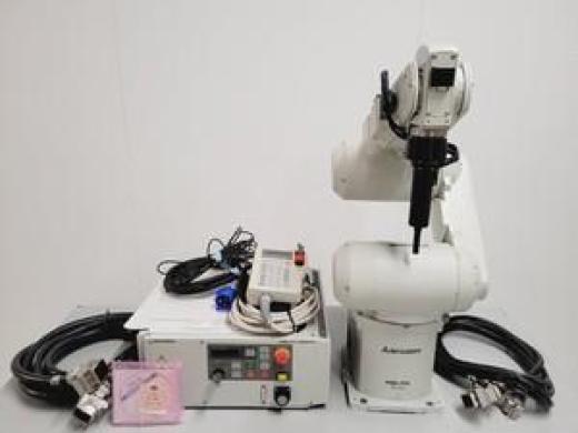 Mitsubishi Melfa RV-6S Industrial Robotic Arm, CR2B Controller, R28TB Teach Wand-cover