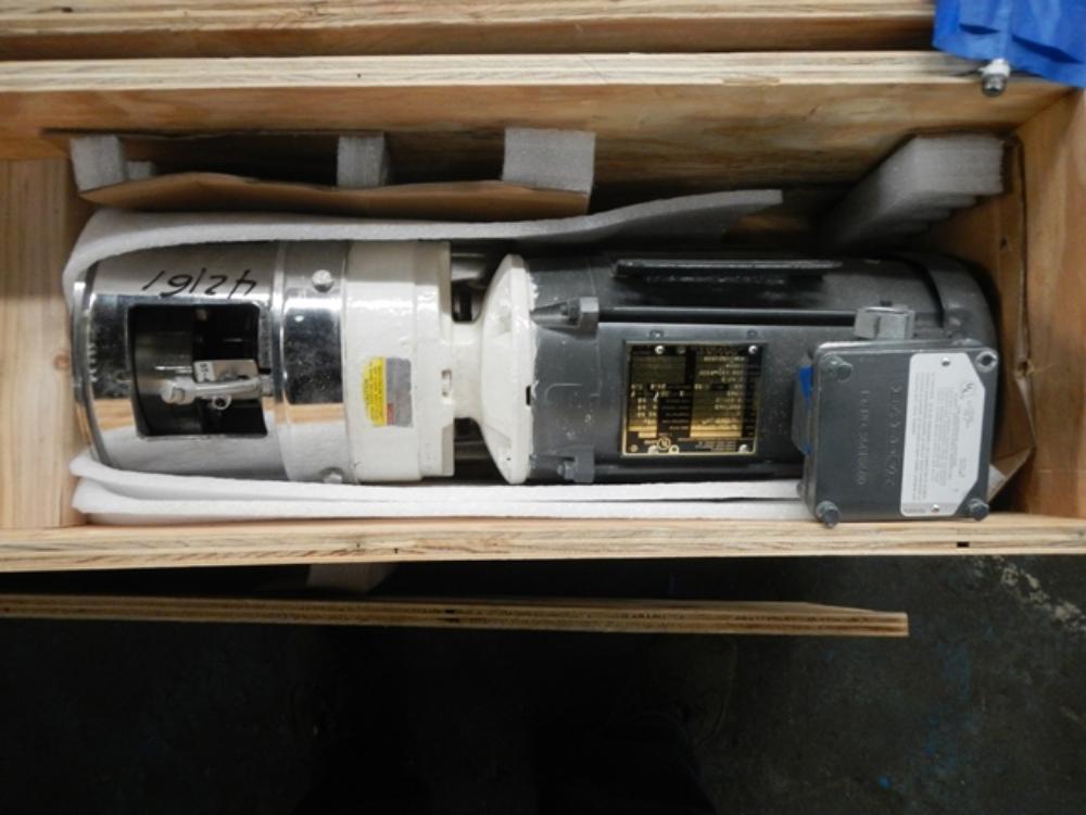 Boston Gear 1 HP XP Agitator Drive with Stainless Steel Shaft and Turbine Agitator Blade
