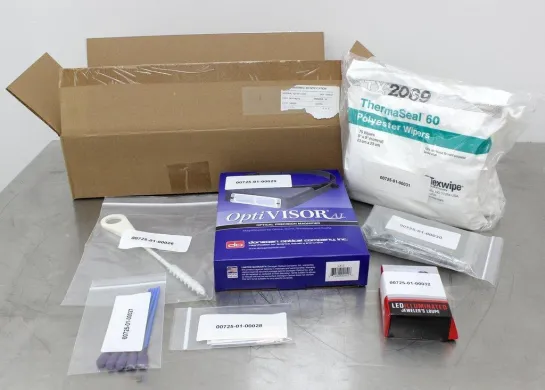 Texwipe 70111-62112 Cleaning Kit with Thermaseal 60 TX2069 and OptiVisor AL magnifier