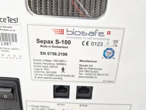 Biosafe Sepax S-100 Cell Separation System, 8 of 24