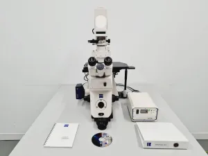 Carl Zeiss Axiovert 200M Inverted Fluorescence Microscope with 4x Objectives, 2 of 65