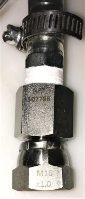 Tomahawk Vinyl Tubing with M16 Quick-Connect Stainless Steel Adapters
