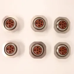 Amphenol D38999/24FE6PN 6-Pin Size 17 Circular MIL-Spec Connectors 6 Pack, 4 of 7