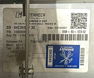 Greenheck CUBE-120 Belt-Drive Rooftop Centrifugal Exhaust Fan for Fume Hood (1000 CFM), 3 of 5