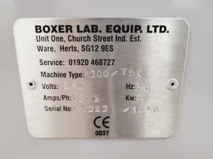 Boxer 300/75L Top Loading Floor Standing Autoclave, 22 of 23