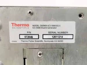 Thermo Scientific Dionex ICS-5000 Ion Chromatography System with DC-5, DP-5, EG-5 Modules, 28 of 32