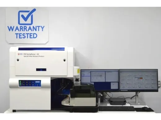 BD FACSymphony A3 5-Laser, 23-Color, 25-Detector Flow Cytometer with HTS Sampler & Fluidics System
