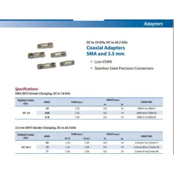 Narda Model 59 SMA-F to SMA-F Coaxial Adapter DC-18 GHz, VSWR 1.25:1, 3 of 3
