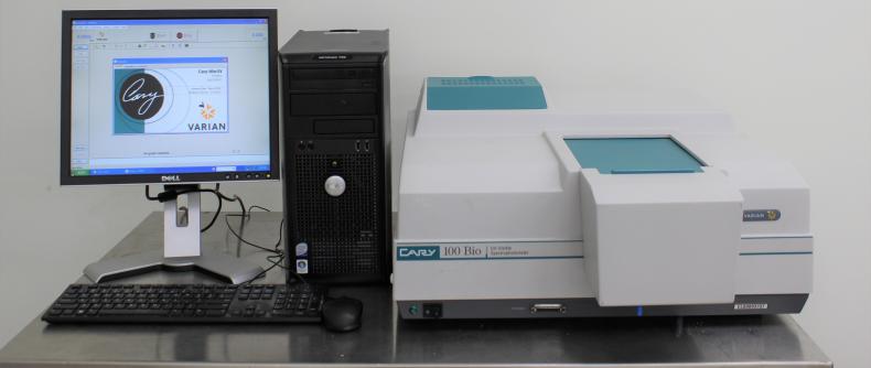 Varian Cary 100 Bio UV Visible Spectrophotometer with Cary WinUV Software Control-cover