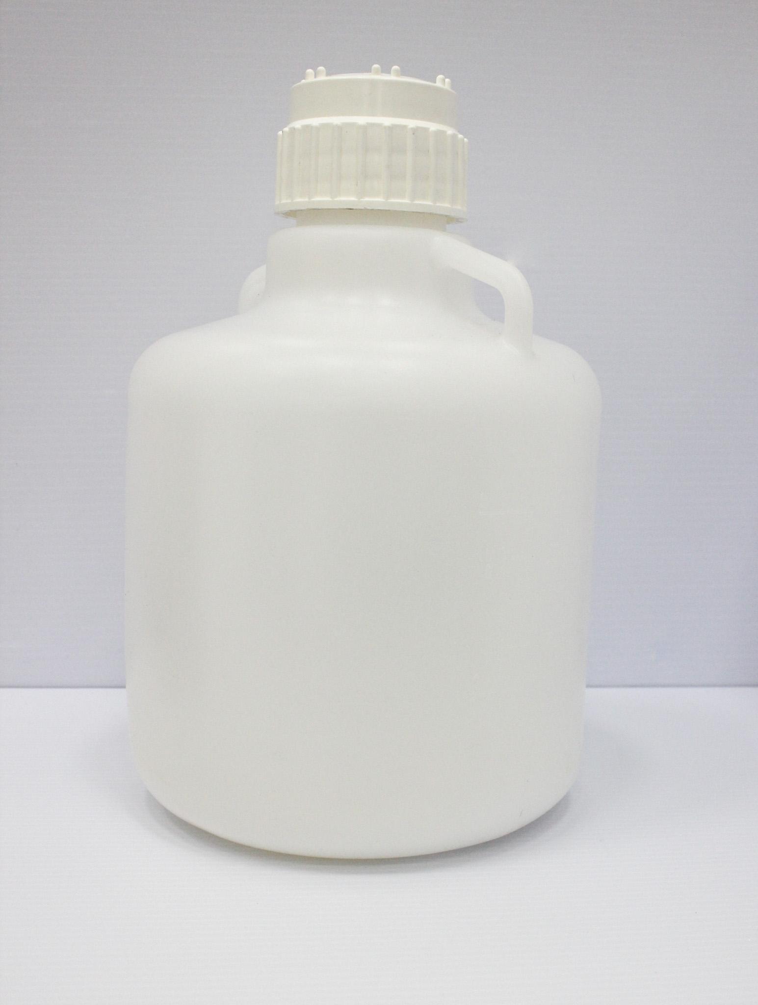 Nalgene 10L Modular Liquid Storage Carboy with LDPE Body and White PP Closure, -76°C to 70°C