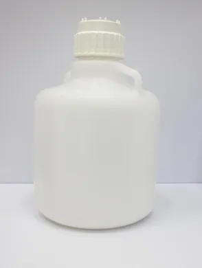Nalgene 10L Modular Liquid Storage Carboy with LDPE Body and White PP Closure, -76°C to 70°C