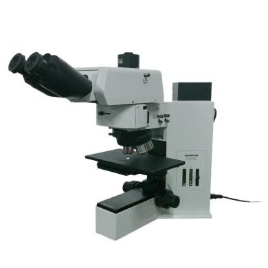 Olympus BX60M Metallurgical Microscope with BF/DF Illumination and Tilting Binocular Head-cover