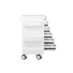 TrippNT Core 6D Laboratory Supply Storage Cart with Locking Drawers and HDPE Construction, 6 of 9