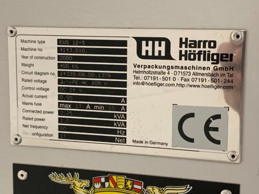 Harro Hofliger KWS 12-S 12-Lane Capsule Checkweigher with Stainless Steel Hopper-cover