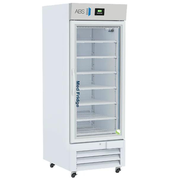 American Biotech Supply 26 Cu Ft Pharmacy Glass Door Refrigerator PH-ABT-NSF-26G