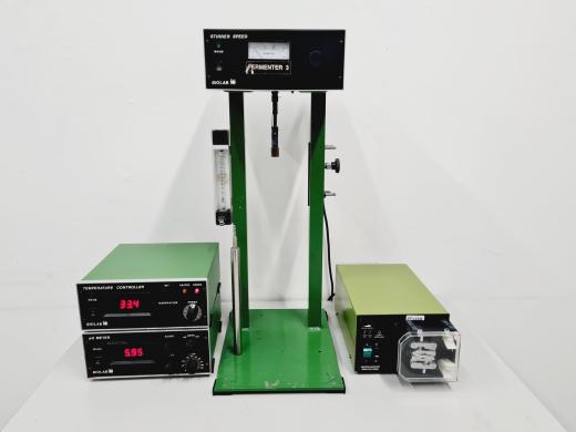 Biolab Fermenter 3 501U with Stirrer Speed, pH Meter, and Temperature Controller-cover