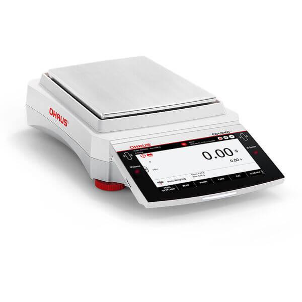 Ohaus Precision Balance EXR2202 with 7-inch Color Touchscreen and Advanced Weighing Functions