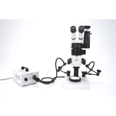 Wild Leica M3Z Stereo Microscope 10x/21b 411589 1.0x + Fototube + Light Source-cover