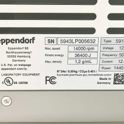 Eppendorf 5910Ri Refrigerated High-Capacity Benchtop Centrifuge with Touchscreen, 11 of 12