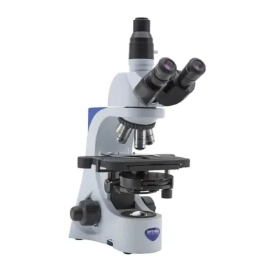 B-380 Trinocular Phase Contrast Microscope with IOS PLAN Objectives, 1000x Magnification