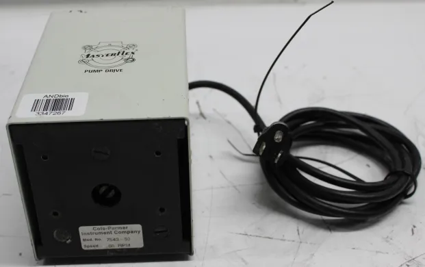 Cole Parmer MasterFlex Peristaltic Pump Drive 7543-60 with 60 RPM Fixed Speed and Stainless Steel Construction