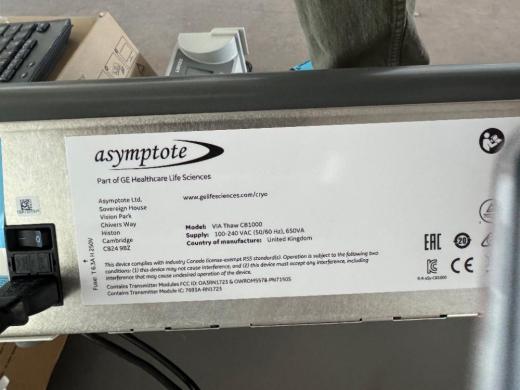 GE Healthcare VIA Thaw CB1000 Automated Biological Sample Thawing System-cover