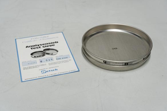 Retsch 45 Mu Stainless Steel Analysis Sieve, 450 µm Mesh-cover
