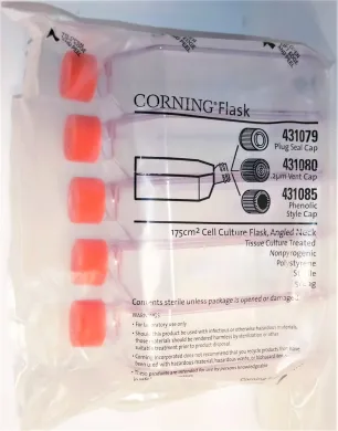 Corning 431080 T-175 Cell Culture Flask with Canted Neck & Vented Cap