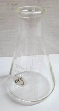 Corning PYREX 4980 / Kimble KIMAX 26500 250mL Narrow Mouth Erlenmeyer Flask-cover