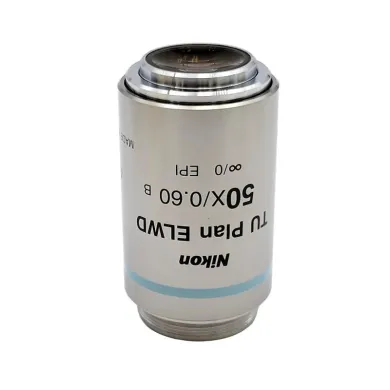 Nikon TU Plan 50x ELWD Epi Microscope Objective with 11 mm Working Distance