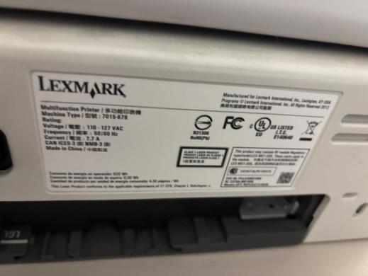 Lexmark XM1145 Multifunction Monochrome Laser Printer with ADF and Control Panel-cover