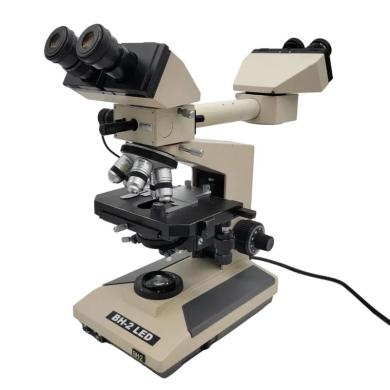 Olympus BH-2 LED Brightfield Pathology Microscope with Dual Viewing and Front to Back Pointer Bridge-cover