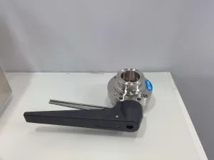 Steel BFVTC-1.5-316 Quarter-Turn Butterfly Valve with Trigger Handle and Clamp Ends, 3 of 3