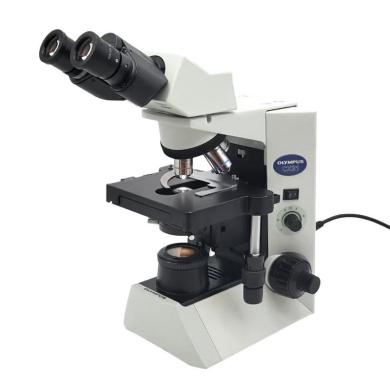 Olympus CX31 Compound Binocular Microscope with Plan Objectives and Abbe Condenser-cover