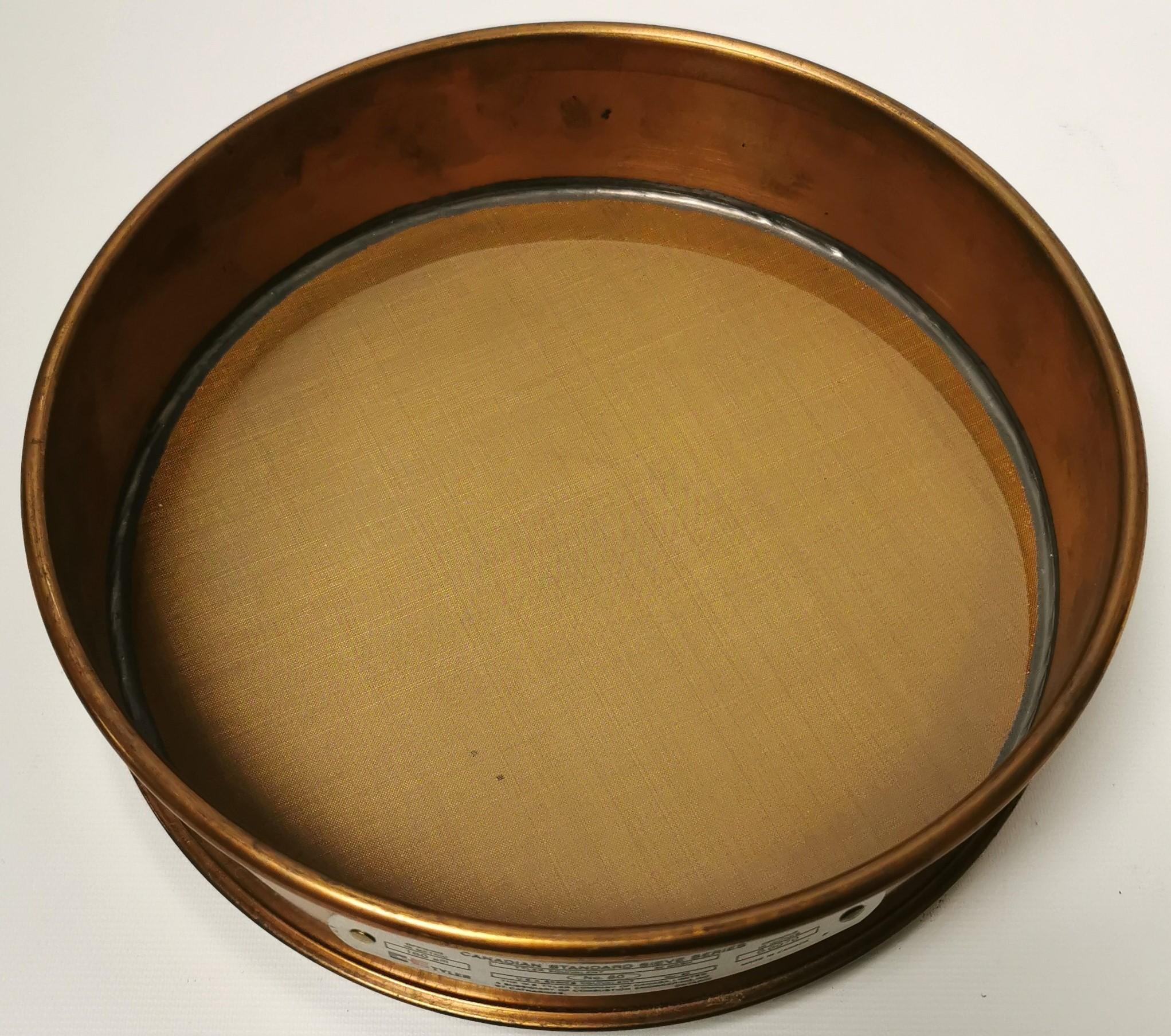 Tyler #80 Brass 8" Full-Height Sieve with 180 μm Aperture