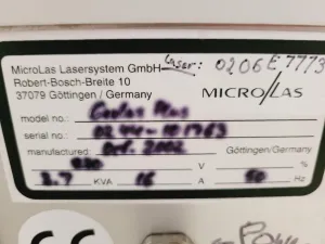 Microlas GeoLas Q-Plus Excimer Laser Ablation System, 38 of 40