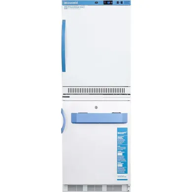 Accucold ARS6PV-VT65MLSTACKMED2 6.0 Cu.Ft. Refrigerator / 3.2 Cu.Ft. Freezer Combo for Medical Storage