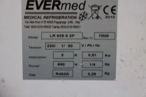 Evermed LR 625 S 2P Pass-through Laboratory Refrigerator, 4 of 4