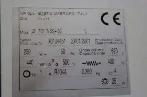 ISA Spa GE 700 TN SS+SS Refrigerator, 3 of 3