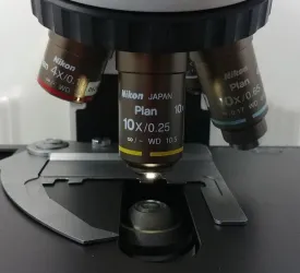 Nikon Eclipse E400 Compound Microscope with Dual Head Bridge and Oil Immersion Objective, 5 of 9