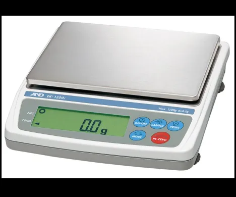 A&D EK-1200i Precision 1-Place Balance, 1200g Capacity, 0.1g Readability