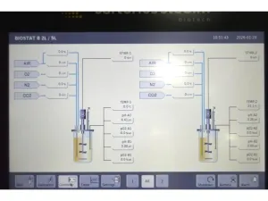 Sartorius Biostat B-CC Twin Bioreactor Controller with 5L and 10L Single-Wall Glass Univessels for Cell Culture, 14 of 44