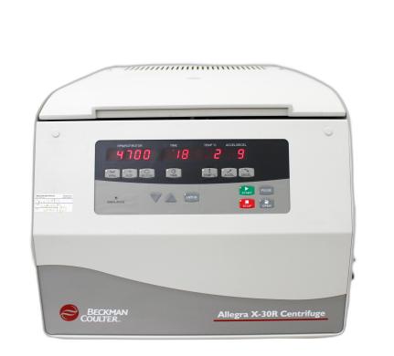Beckman Coulter Allegra X-30R Refrigerated Benchtop Centrifuge 1.6L 18,000 RPM -20°C to 40°C-cover