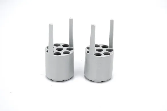 Thermo Scientific 75003785 Blood Tube Adapter Set, 2 × 8-Position, 5/7 mL, 13 × 122 mm, TX-200 Rotor, Gray